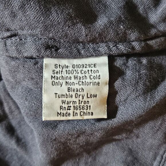 Calme Double Gauze Drape Tank Top Graphite Size Small NWT - Picture 10 of 10